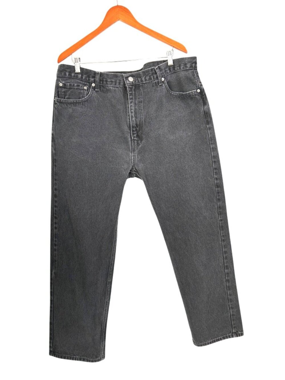Levis 505 Mens W42 L32 Black Denim Jeans